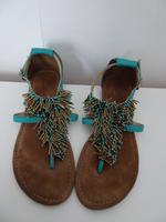 Sandalen, Zehentrenner in türkis von Mustang, Gr. 37 Bayern - Langenzenn Vorschau