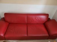 Rotes Ledersofa + Liegestuhl Berlin - Tempelhof Vorschau