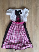 Dirndl, schwarz, lila, weiß, mit Schürze u. Bluse, Gr. 128 Bremen - Walle Vorschau