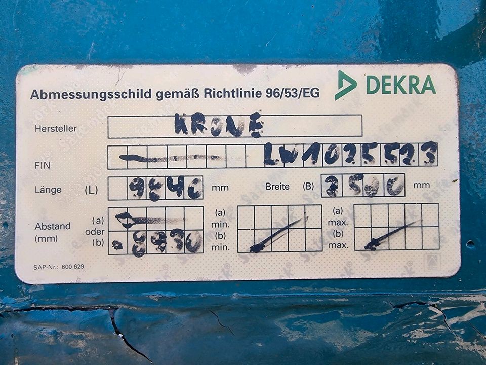 Sattelauflieger Krone SDP 30 in Oelde