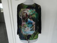 oui Blusenshirt d-blau Druck Shirt langarm Business Gr. 38 Bayern - Mitterteich Vorschau