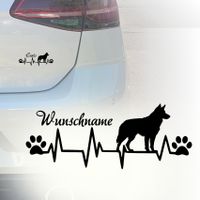 Auto Aufkleber | Deutscher Schäferhund | Personalisiert | Name Köln - Köln Merheim Vorschau