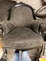 Sessel Stuhl antik schwarz grau Hessen - Pfungstadt Vorschau