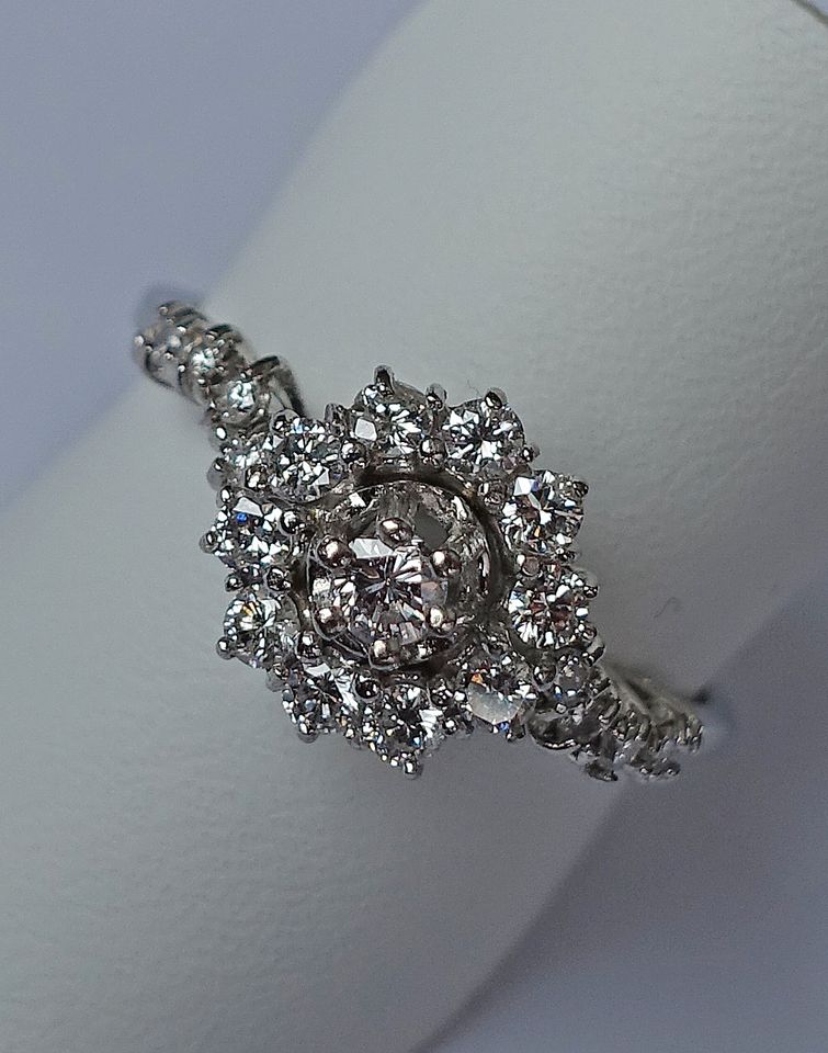 Brillanten 375 9kt Gold Ring Brillant Diamant Vintage ♦️♦️♦️ 8476 in Lichtenberg (Oberfranken)