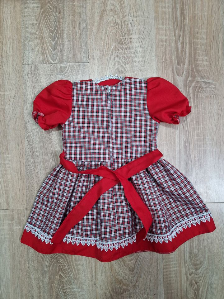 92 98 Kleid Dirndl rot in Bad Rappenau