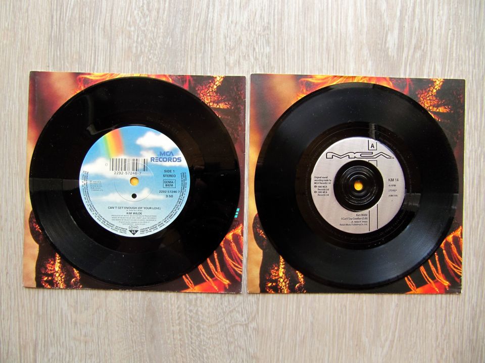 2x Kim Wilde 1990 Vinyl Single 7" I Can't Say Goodbye Get Enough in Isny im Allgäu