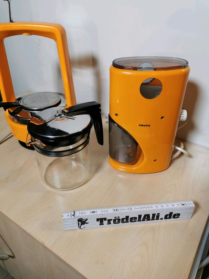 Retro Kaffeemaschine und Kaffeemühle Krups Typ 265 und 223 in Hanau