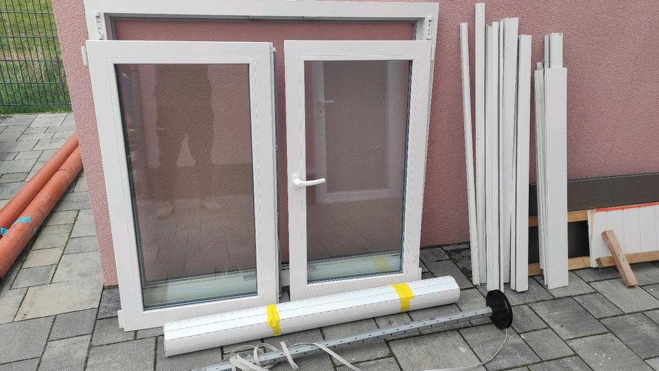 Kunststofffenster weiß Rolladen in Nünchritz