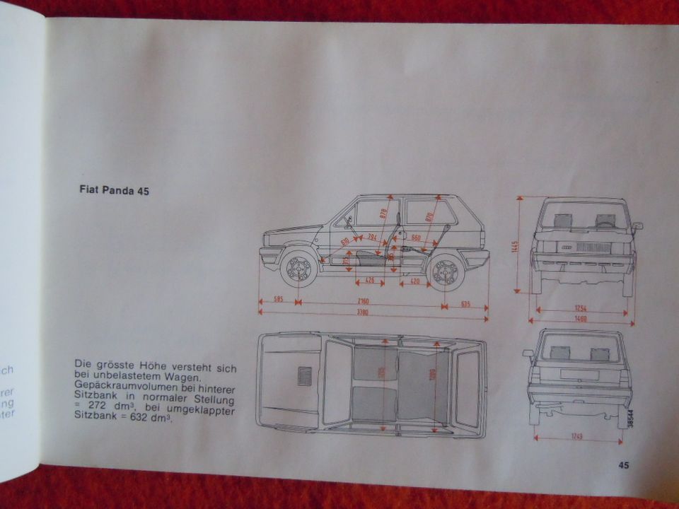 Fiat Panda 141a Bedienungsanleitung Bordbuch Betriebsanleitung ge in Aachen