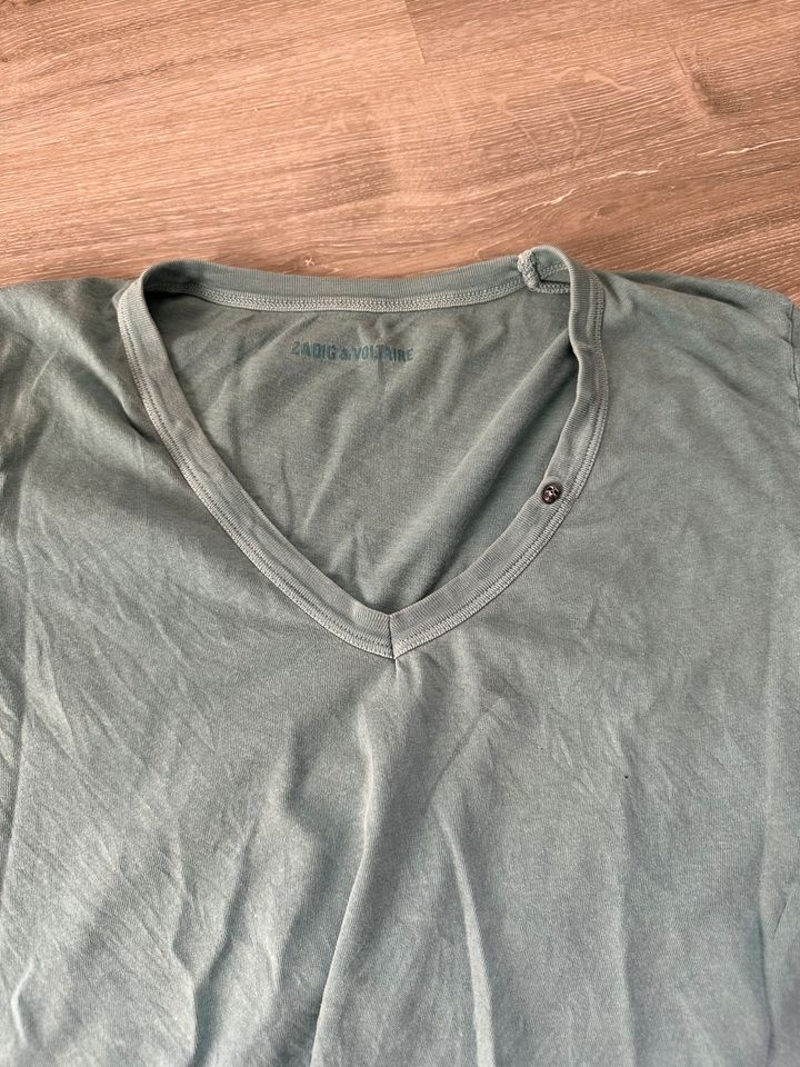 Zadig & Voltaire Shirt Skull Gr XS/S Baumwolle Totenkopf in Burgwedel