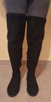 Schwarze Overkneestiefel Größe 44 Hessen - Petersberg Vorschau