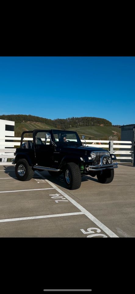 JEEP WRANGLER 4.0 SCHWARZ TOP ZUSTAND VERKAUF ODER TAUSCH‼️‼️ in Heilbronn