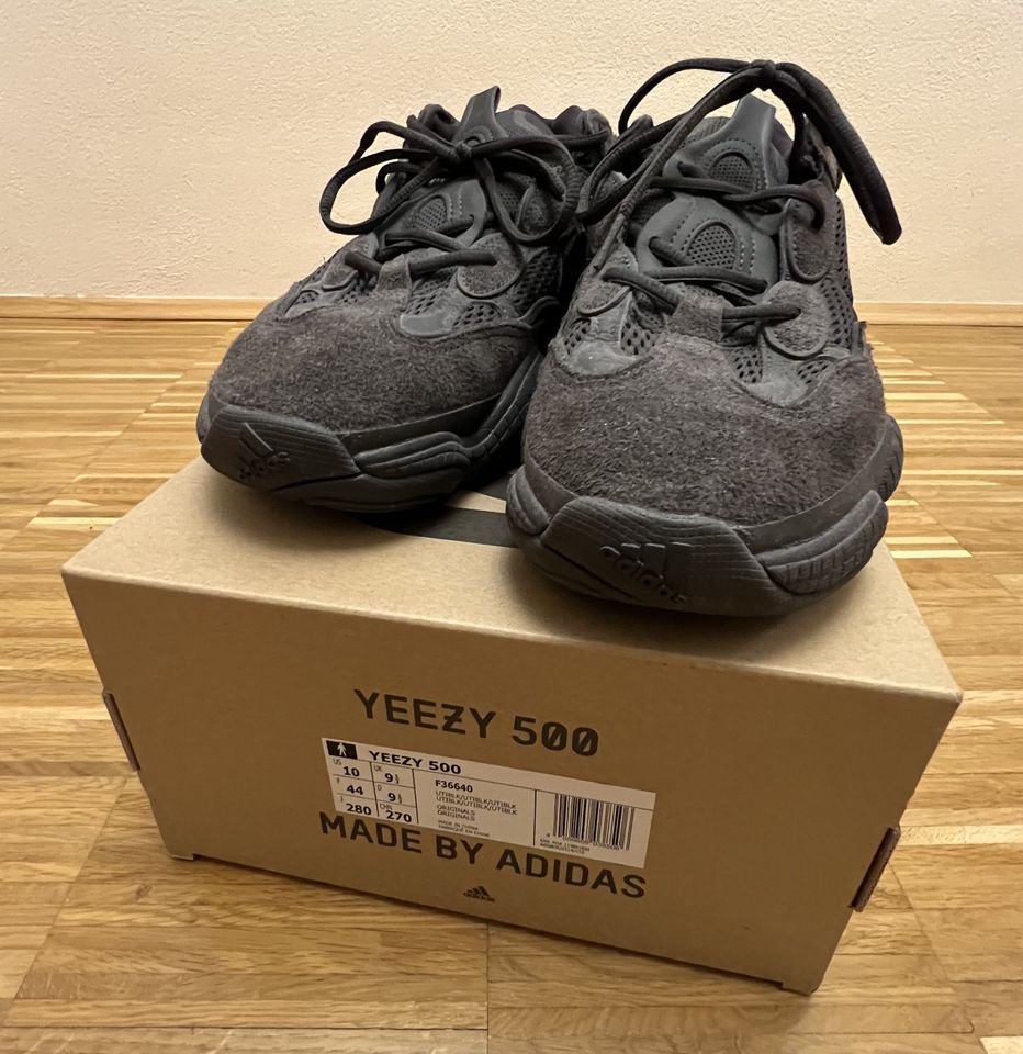 Adidas Yeezy 500 Utility Black UK 9,5 / US 10 / EU 44 - F36640 in Barbing