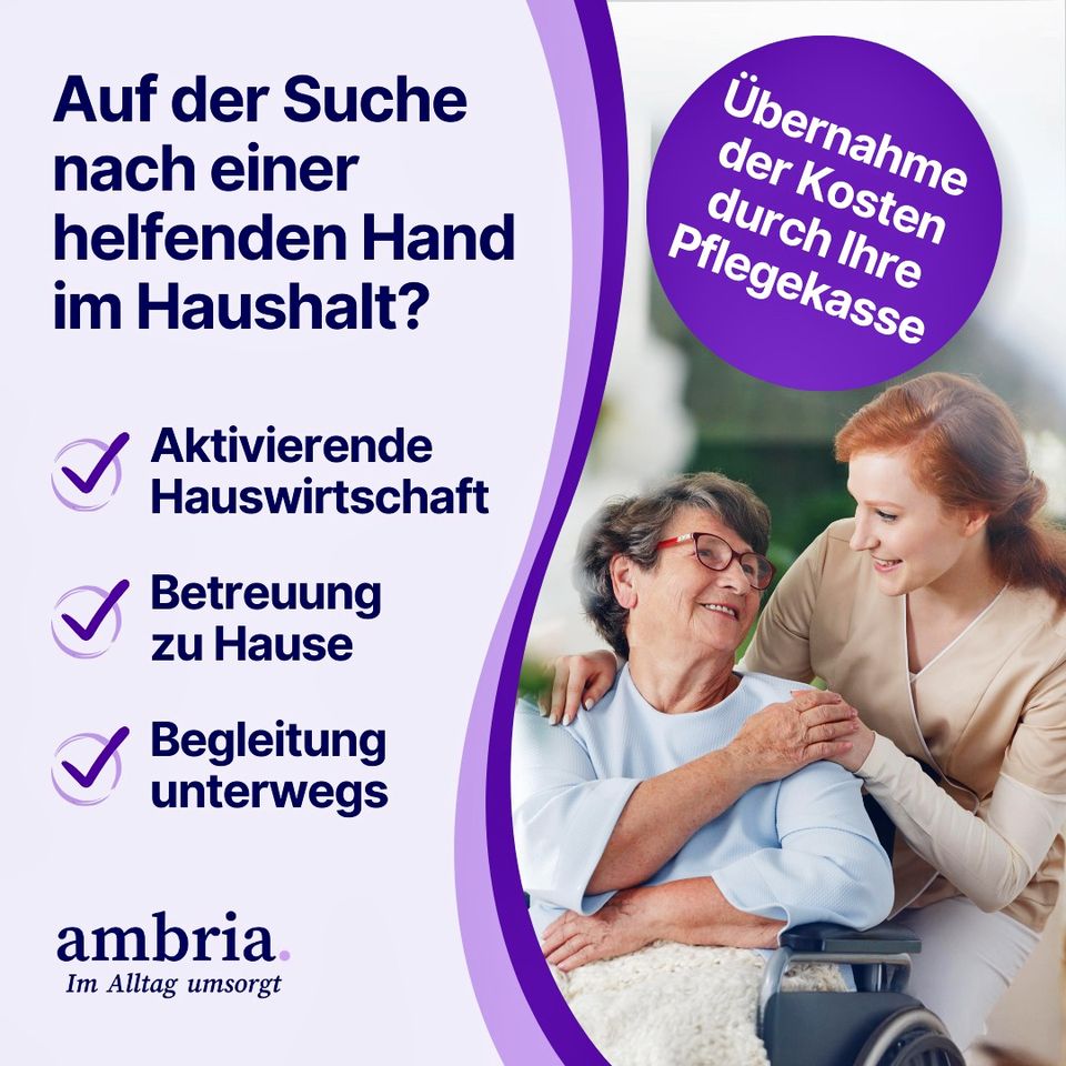 Alltagshilfe ambria - Unterstützung über Ihre Pflegekasse in Stuttgart