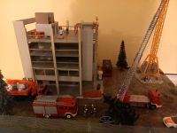 Diorama Feuerwehr Baustelle H0 Bayern - Nersingen Vorschau