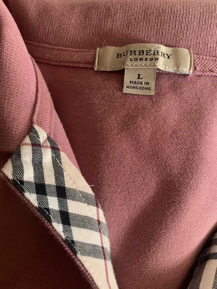 Burberry polo Rosa unisex Gr. L in Temmels