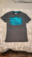 Superdry Shirt mit Metallic Print Anthrazit Grau Blau Türkis Düsseldorf - Pempelfort Vorschau