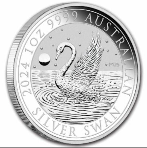 Perth Mint Australien Schwan 2024 1 oz 999 Silbermünze Silber (8) in Fürstenau