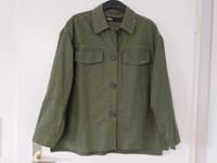 ZARA Jacke S 36 Grün Oversize Utility Cargo Glitzer Strass Hemd Niedersachsen - Jork Vorschau