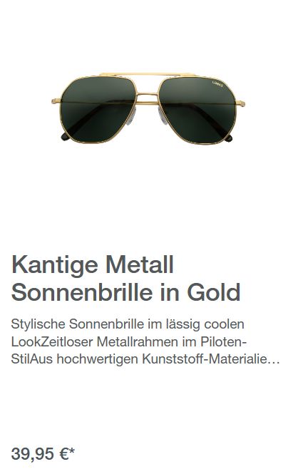 Sonnenbrille/Pilotenbrille LOOKS von Wolfgang Joop in Braunschweig