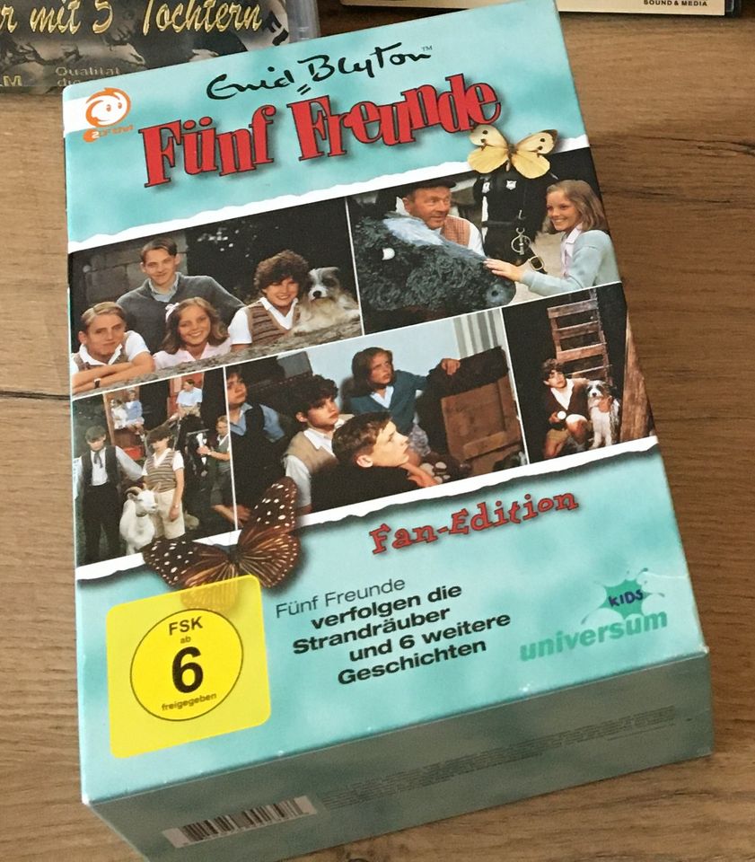 Fünf Freunde Fan Edition Bos mit insgesamt 5 DVDs in Altensteig