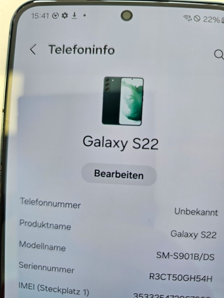 Samsung S22 in sehr gutem Zustand! in Eching (Kr Freising)
