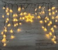 LED - Sternen - Vorhang warm-weiß 90 LEDs Weihnachten Christmas Hessen - Kirchheim Vorschau