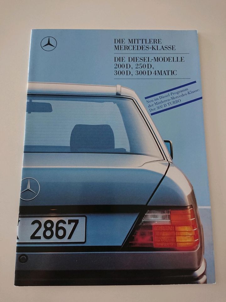 MB Mercedes Benz Prospekt 1987 E Klasse Diesel 200 250 300 in Illingen