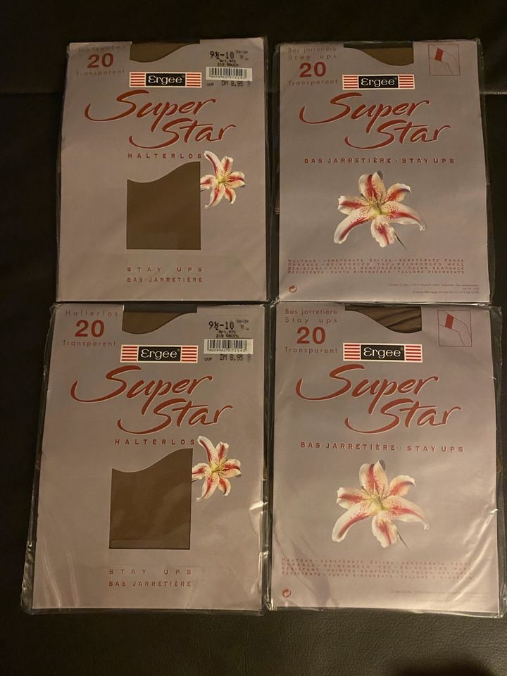 Ergee Super Star 5 x  Halterlos Stay Ups 9 1/2 - 10 1/2  Vintage in Meine
