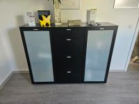 Highboard schwarz mit Milchglas Nordrhein-Westfalen - Herne Vorschau