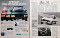 Seat Ronda Seat Malaga Reklame Werbung Berichte 1,2 1,6 SX GLX P Hessen - Hanau Vorschau