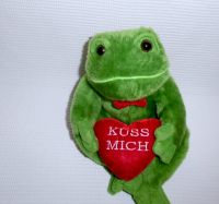 Frosch mit Herz "Küss mich", sitzend 20 cm hoch Bremen - Horn Vorschau