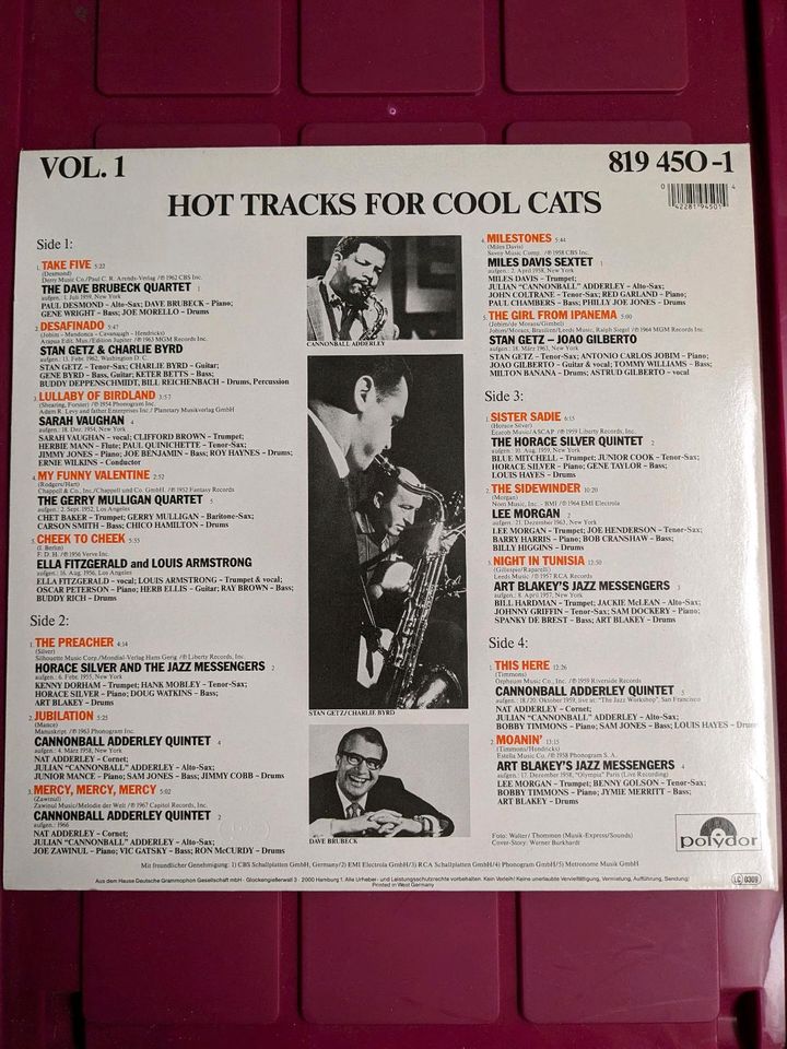 Doppel -LP - Jazz - Hot Tracks... Vol. 1 - Brubeck-Getz-Davis-u.a in Weyhe