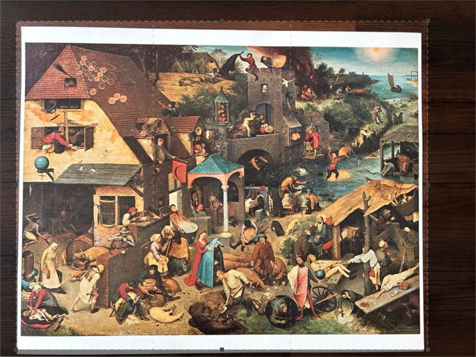 Pieter Brueghel D. Ä. Die Niederländischen Sprichwörter Kunst in Bielefeld