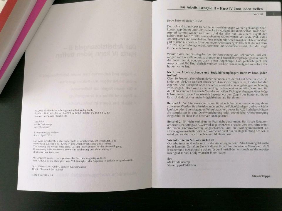 Das Arbeitslosengeld II. Steuertipps, Spezial Nr. 13 in Baden-Württemberg -  Freiburg im Breisgau | eBay Kleinanzeigen ist jetzt Kleinanzeigen