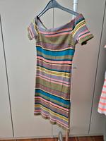 Mango MNG Kleid Sommerkleid Carmen Liniert Bund Gr. M Mitte - Wedding Vorschau