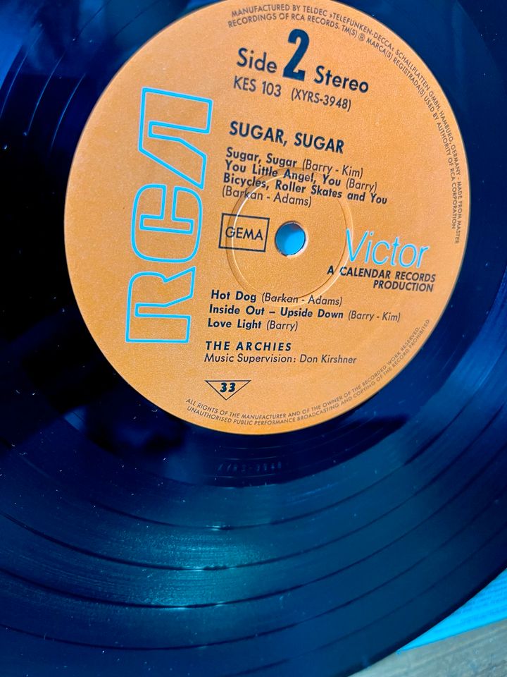 „The Archies - Sugar Sugar“ LP Schallplatte in Hamburg