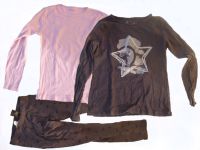 Mädchen Kinderkleidung 2 Langarmshirts + Leggings 134/140 [#K21] Bayern - Lappersdorf Vorschau