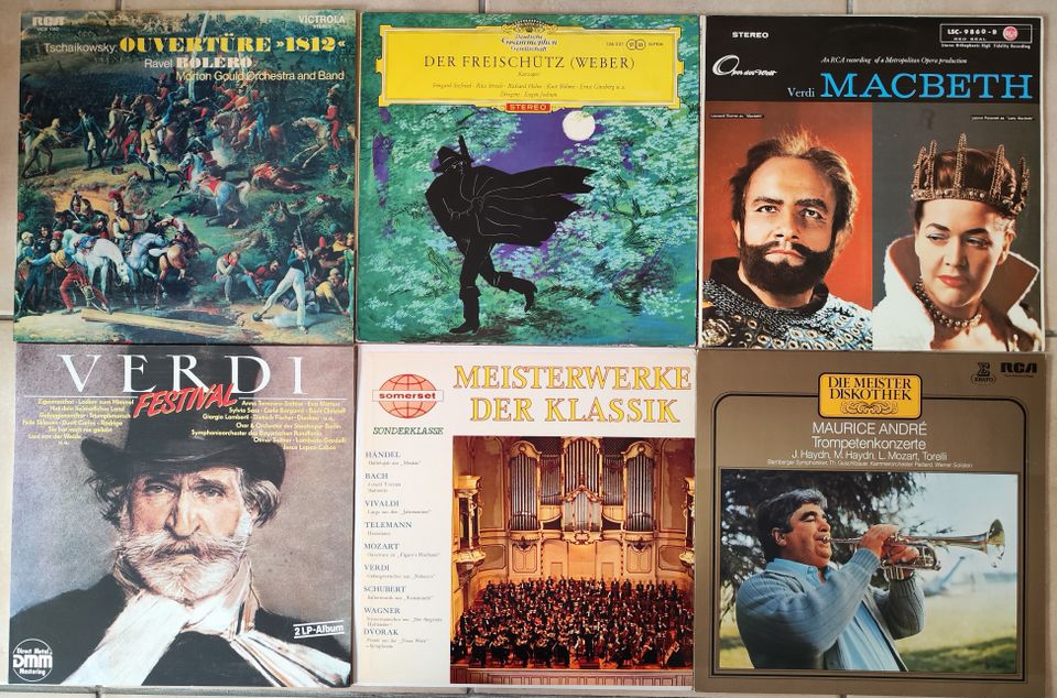 Schallplatten Sammlung Klassik Mozart Beethoven Händel Verdi LP in Recklinghausen