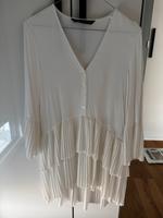 Zara Kleid Weiß Volant Sommer Boho S Bayern - Pfaffenhofen a.d. Ilm Vorschau
