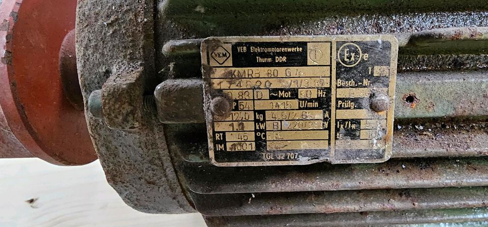 DDR Motor 1,1 kw für Kreiselpumpe in Rathenow