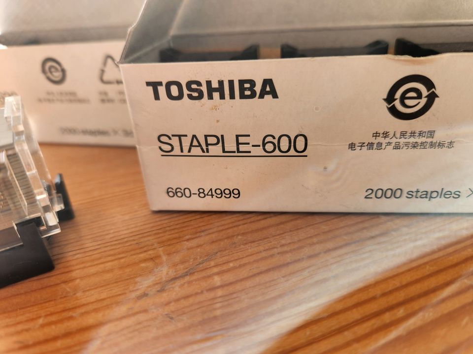 Toshiba Staple 600 passende Heftklammern für Kopierer 5000st in Glückstadt