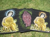 Samtbild Hinduismus  Buddhismus Yoga OM Buddha Krishna Niedersachsen - Schneverdingen Vorschau