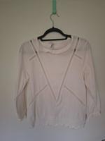 Bluse Schlupfbluse 36 38 creme Baumwolle Bündchen Hessen - Bensheim Vorschau