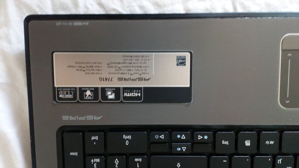 Acer   7741G  17 zoll laptop in Aura a. d. Saale