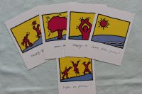 Postkarten im Keith Haring-Stil Nordrhein-Westfalen - Heiligenhaus Vorschau