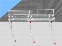 Fallschutz Gerüst Absturzsicherung 3-54m ⭐️Gerüst mieten DSS DachrandSicherung System Solar PV Photovoltaik Dachmontage Dachfang Alu Schutzgeländer  kompatibel mit SGS und RSS Roof Safety System Baden-Württemberg - Bretzfeld Vorschau