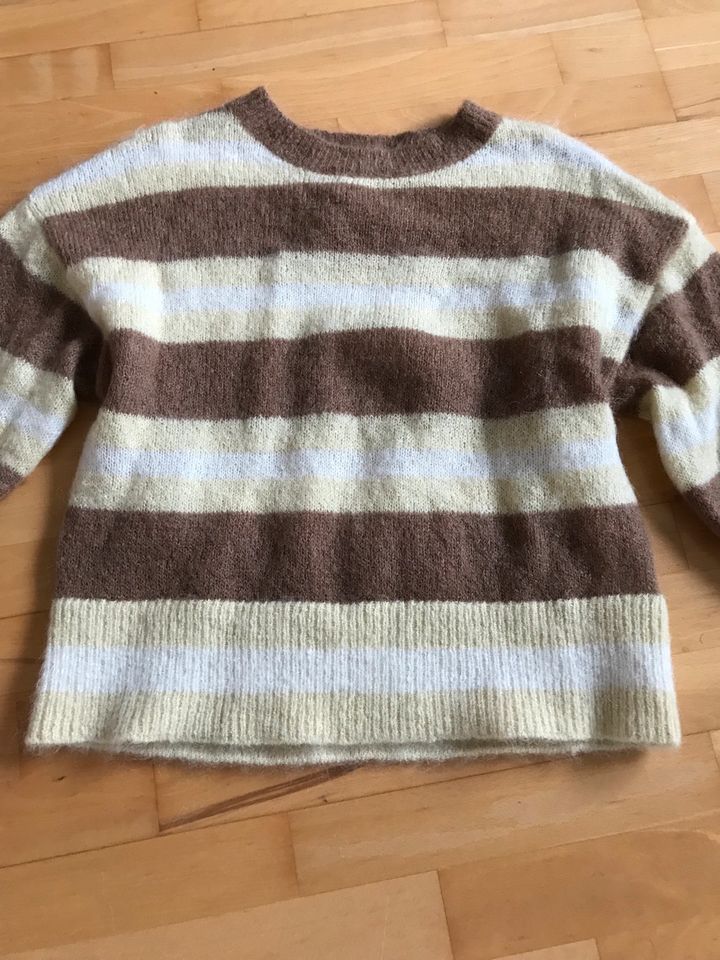 H&M Premium Pullover Gr X S 36 Mohair Blend gestreift Wolle in Köln