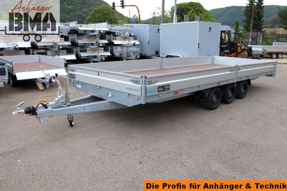 Hapert Hochlader Anhänger TRIEDEM AZURE H-3 605x240x30 3500kg Par in Mühlhausen im Täle