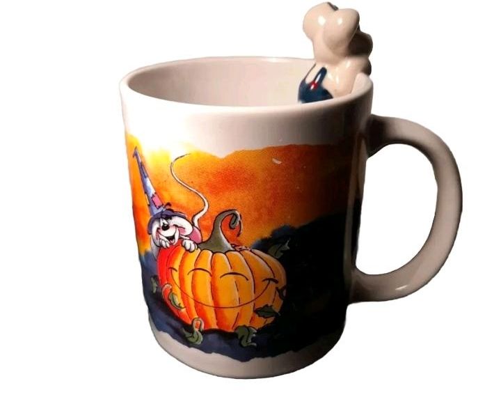 Diddl Maus Halloween Ene Mene Kürbiskern, zum fressen gern! Tasse in Teterow